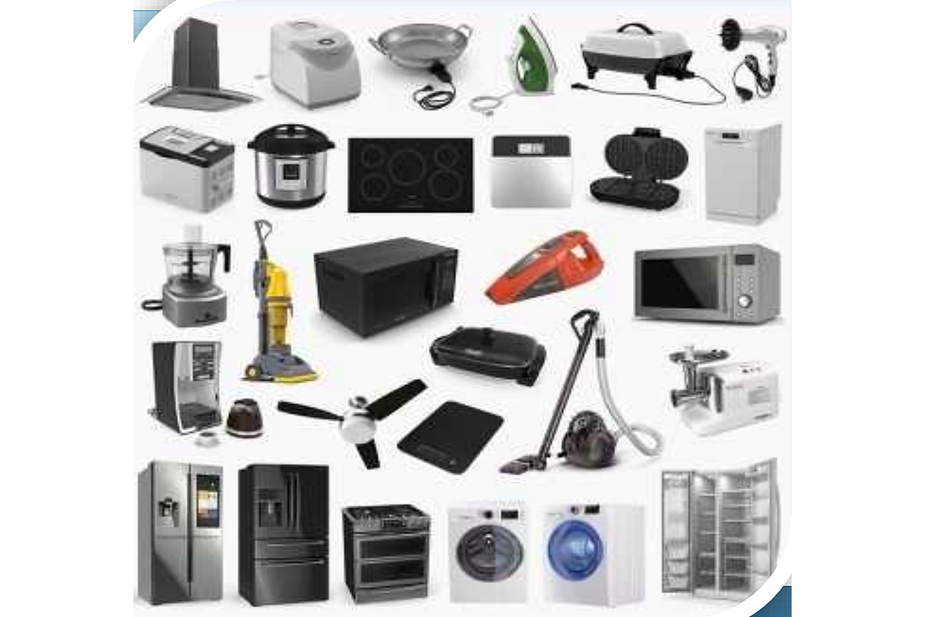 Domestic (household) appliances tested at Planet Electro Labs